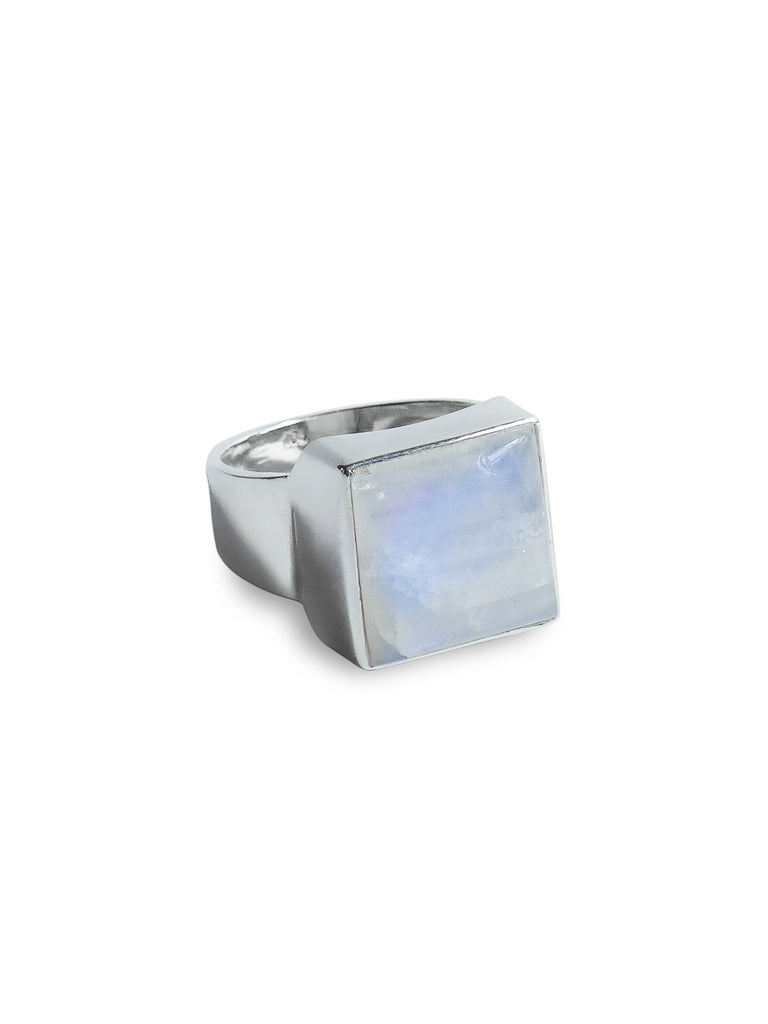 Lunar Phase Ring in Moonstone