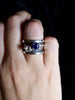 Star - White Topaz stacking ring