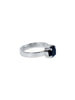 Midnight - Black Onyx Solitaire Stacking Ring (small)