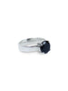 Midnight - Black Onyx Solitaire Stacking Ring (large)
