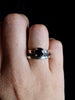 Midnight - Black Onyx Solitaire Stacking Ring (small)