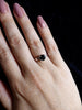 Midnight - Black Onyx Solitaire Stacking Ring (small)