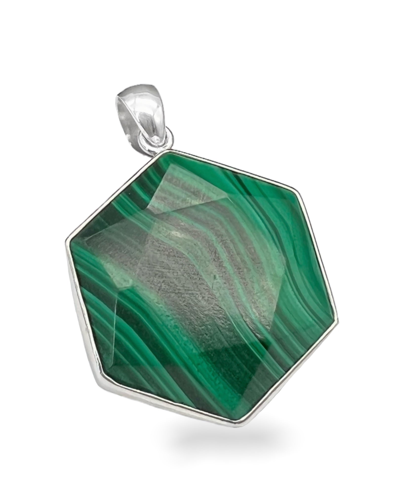 送税込【CRAFTD London】Malachite Clover Stone Pendant☆(2色) 14K Yellow Gold Malachite Four Leaf Clover Pendant or