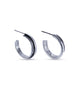 Nondualism Small Silver Hoops